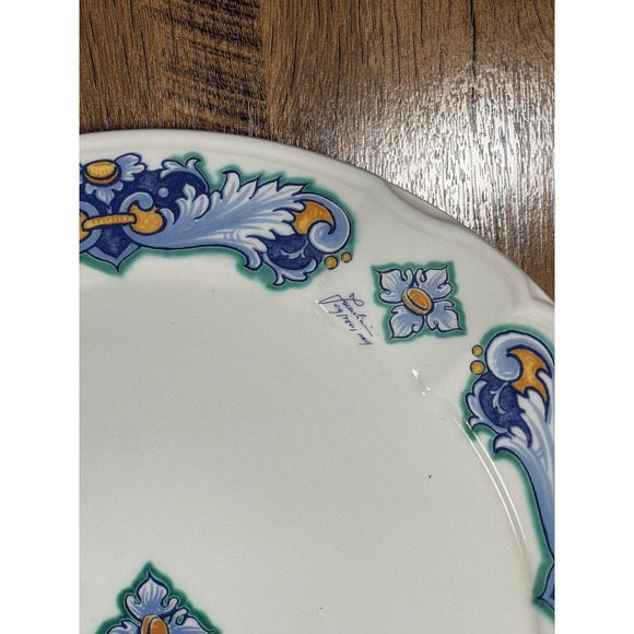 Facciolini Castillo Plate Signed Italy 12” Platter - Picture 2 of 4
